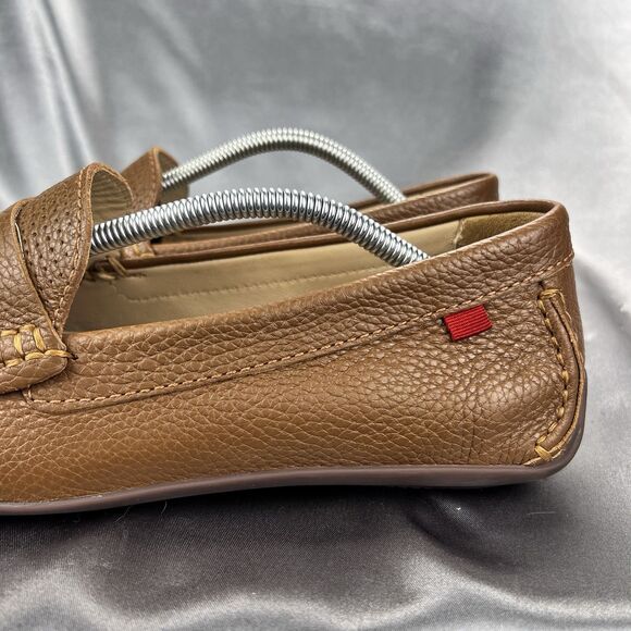 Marc Joseph NY Union Street Loafers Men's 12 Cognac Leather Brazil Driving Shoes - Picture 10 of 17